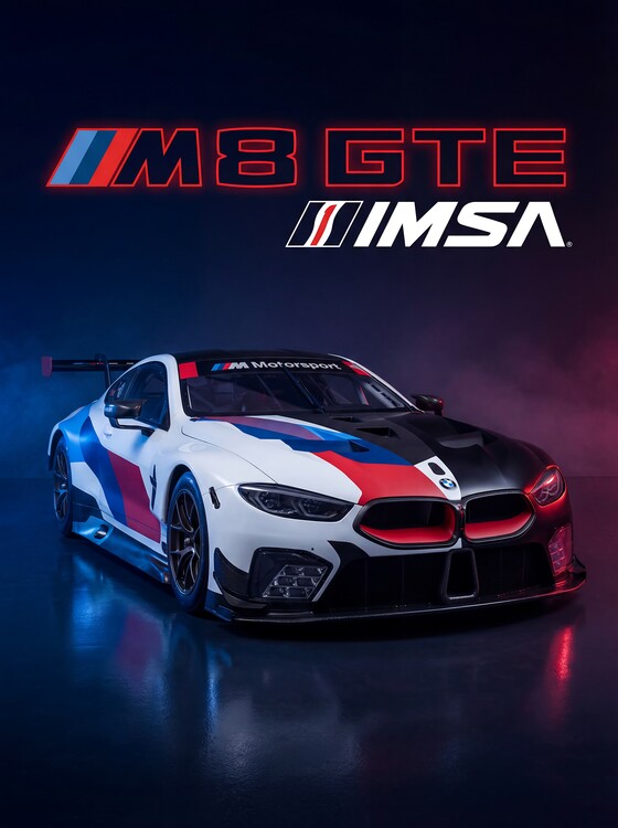 Plakat The BMW M8 GTE IMSA Edition