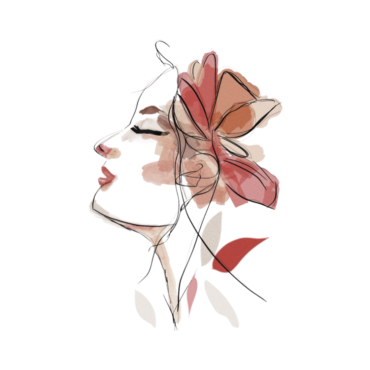 T-shirt Floral Profile