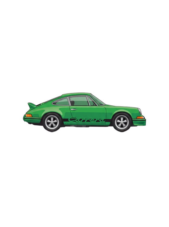 T-shirt Porsche Carrera RS 2.7 (1973) — Viper Green