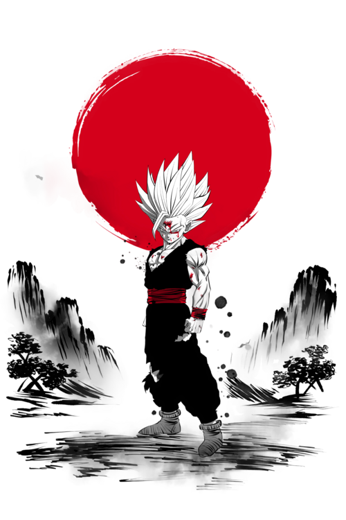 T-shirt Red Sun Rage