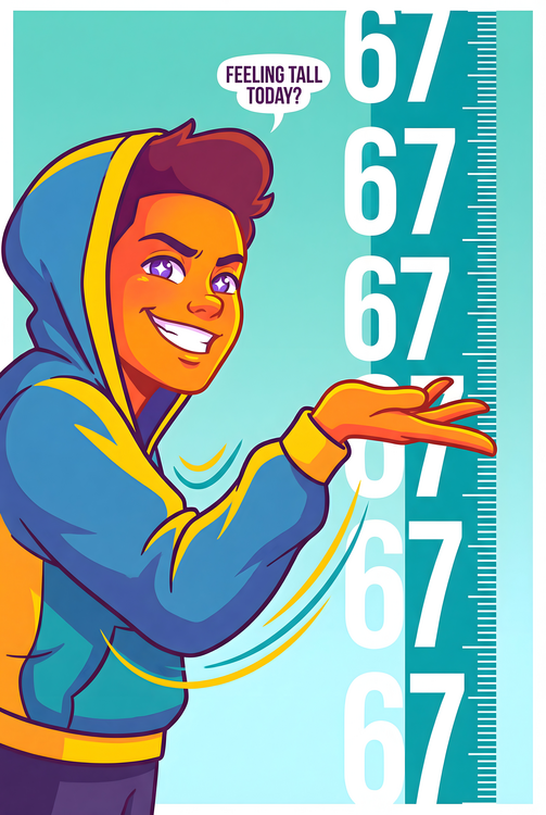 Poster 67 Pop Culture Poster – Viral Internet Meme Art Print