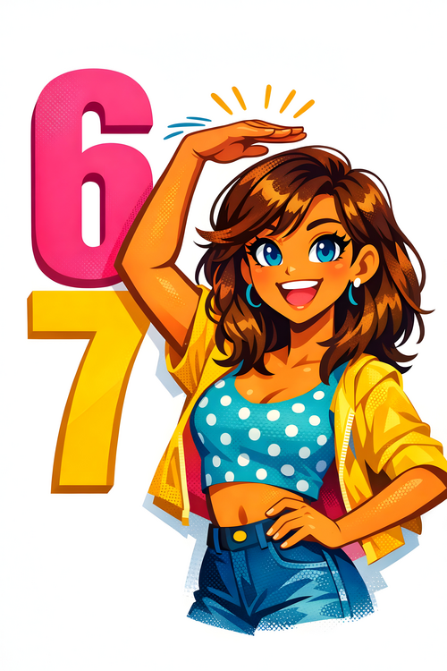 Poster 67 Pop Art Print – Internet Culture Meme Wall Decor