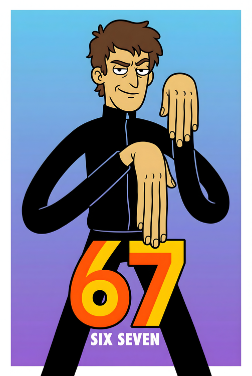 Poster 67 Graphic Meme Poster – Modern Cartoon Trend Artwork