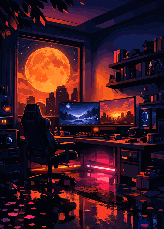 Плакат Gaming PC Setup