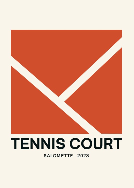 Poster Tennis Court Sport