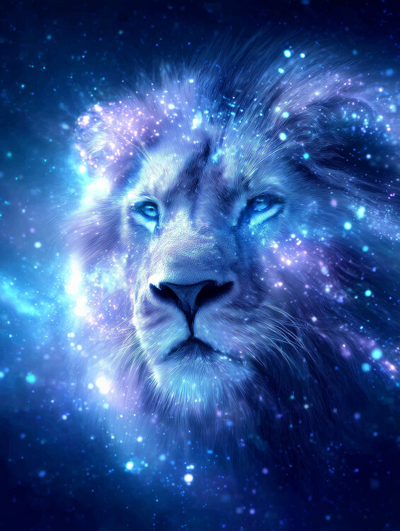 Плакат Lion Galaxy