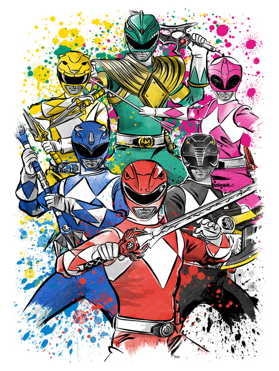 Canvas Print Rangers watercolor