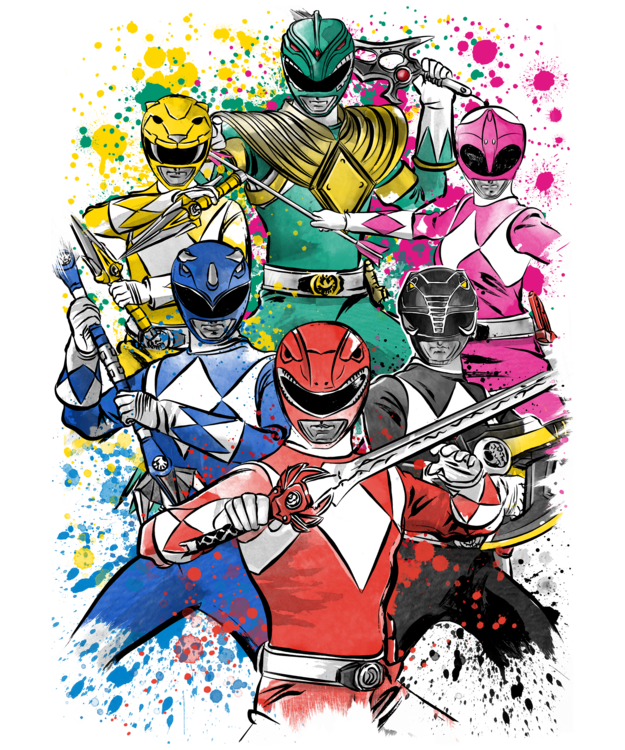 T-shirt Rangers watercolor