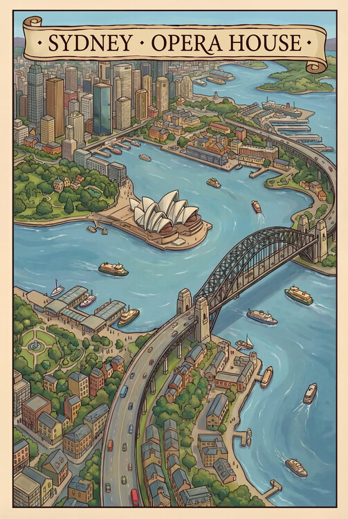 Poster Sydney, Opera House