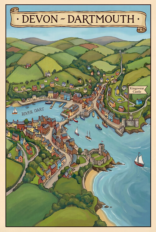 Poster Devon, Dartmouth