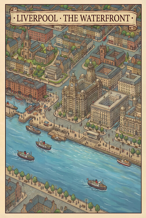 Poster Liverpool, The Waterfront