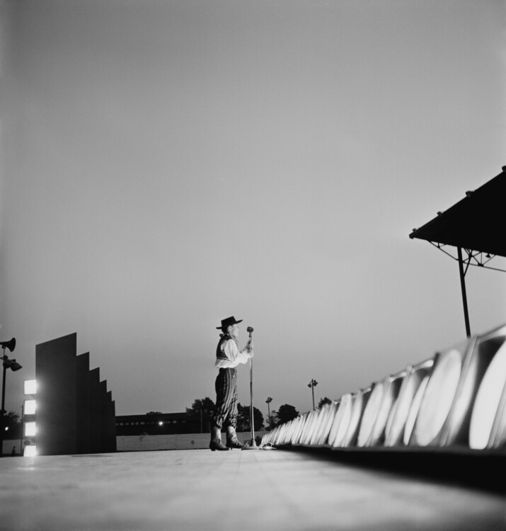 Plakát, Obraz - Lone Singer, 40 × 40 cm