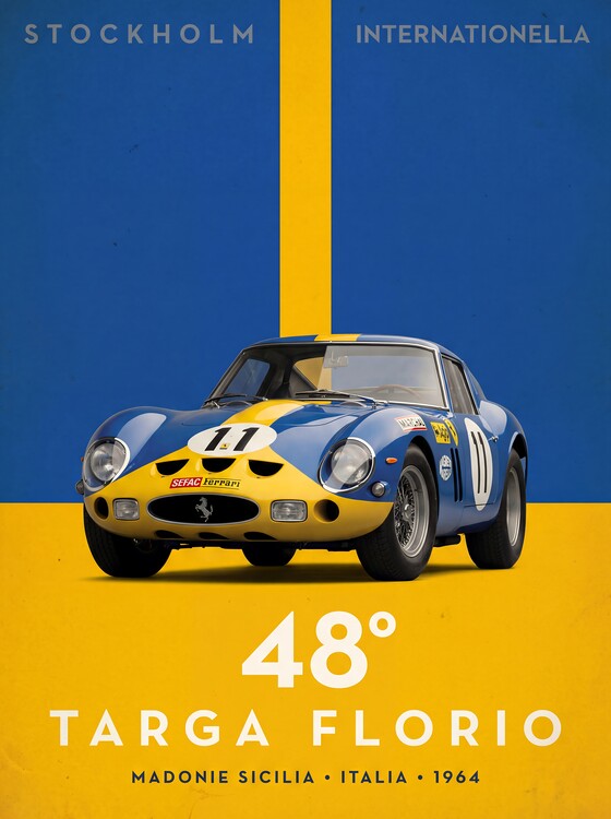 Plakát Ferrari 250 GTO No. 11 Poster