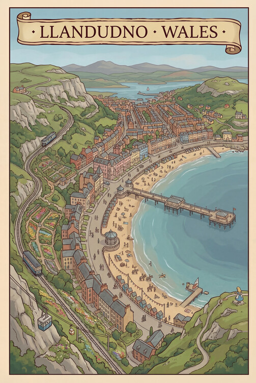 Poster Llandudno
