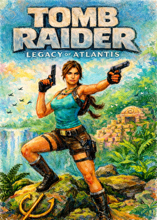 Poster Gaming Trending Crayon Style Art