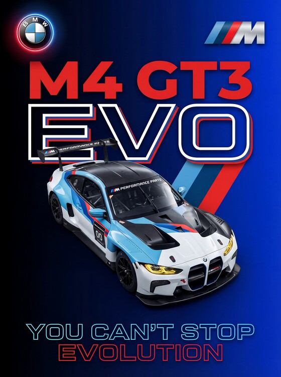 Poster The BMW M4 GT3 Evo