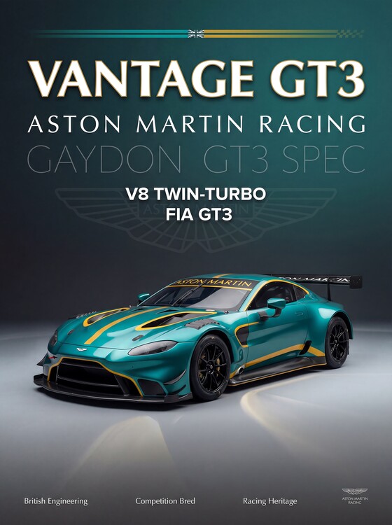 Plakat The Aston Martin Vantage GT3