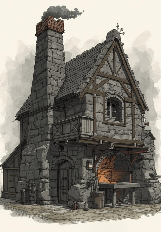 Плакат The Old Stone Forge: A Quiet Corner