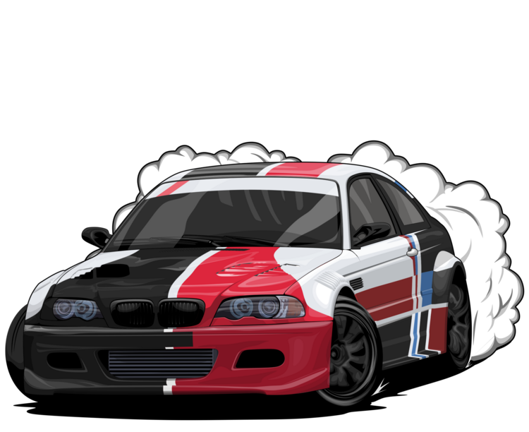 T-shirt BMW M3 Drift Sports Car
