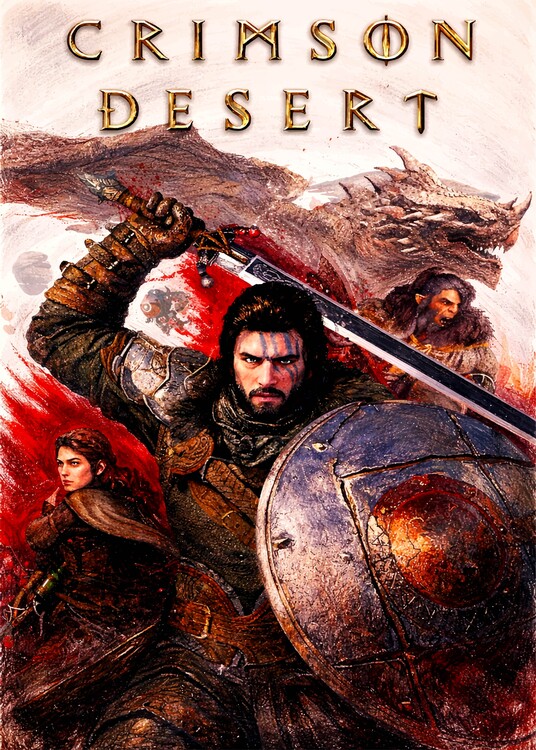 Poster Crayon Pastel Game Portrait