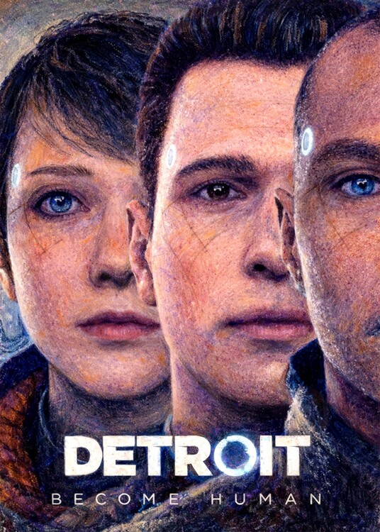 Poster Trio Game Character Crayon Style