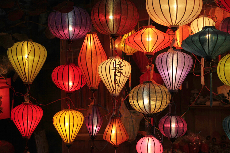 Плакат Colourful lanterns in Vietnam