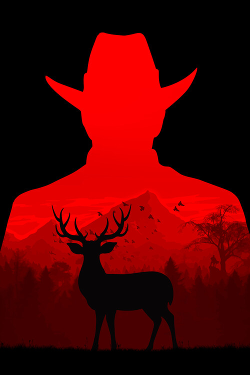 Poster Red Dead Cowboy