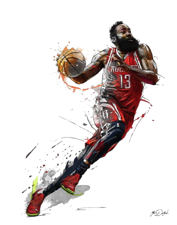 T-shirt Basketball Player in Action