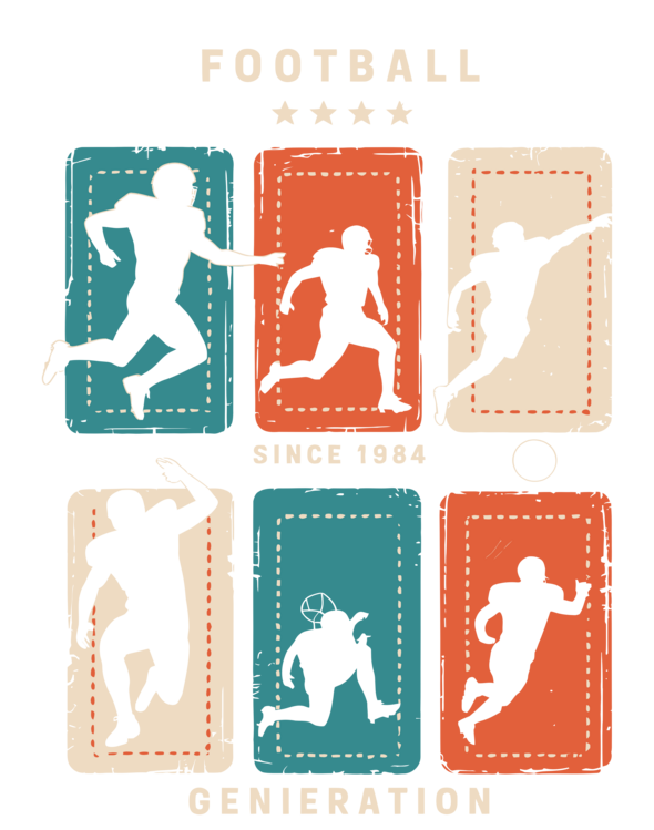 T-shirt Football Generation Icons