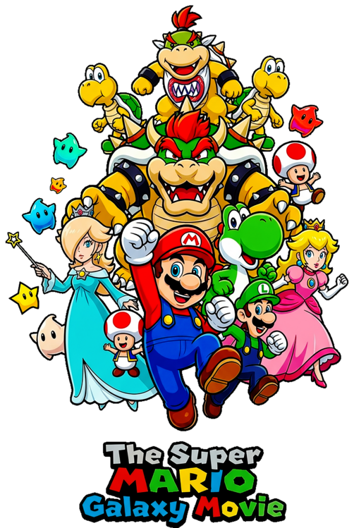 Tričko Super Mario Galaxy Movie