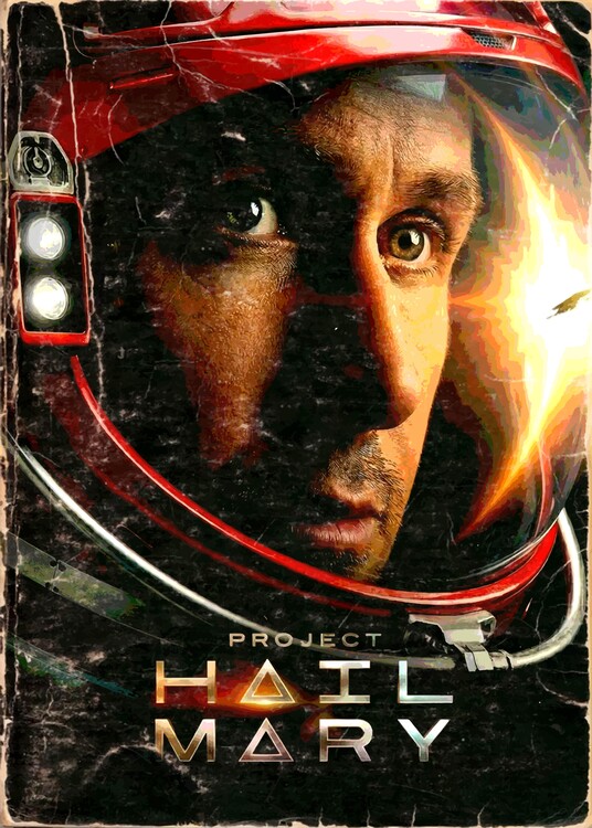 Poster Retro Style Astronaut Movie Poster