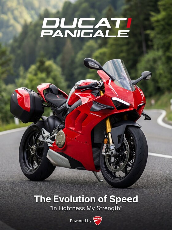 Poster Ducati Panigale: The Evolution of Speed