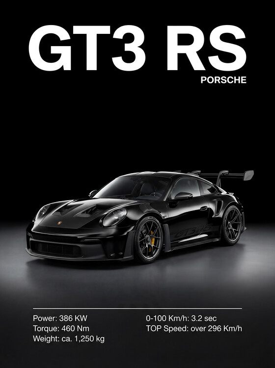 Obraz na plátně Porsche GT3 RS: Engineering Perfection