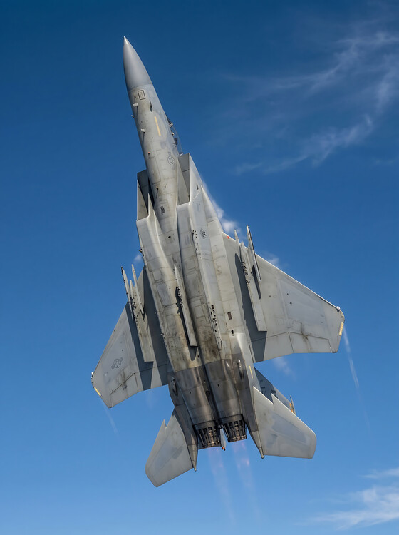 Plakat Realistic F-15 Eagle Fighter Jet