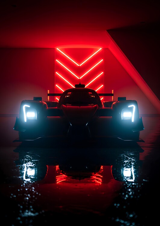 Plakat Le Mans Prototype Race Car