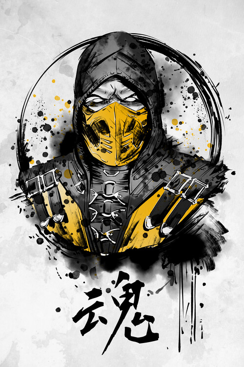 Obraz na plátně Splatter Hellfire
