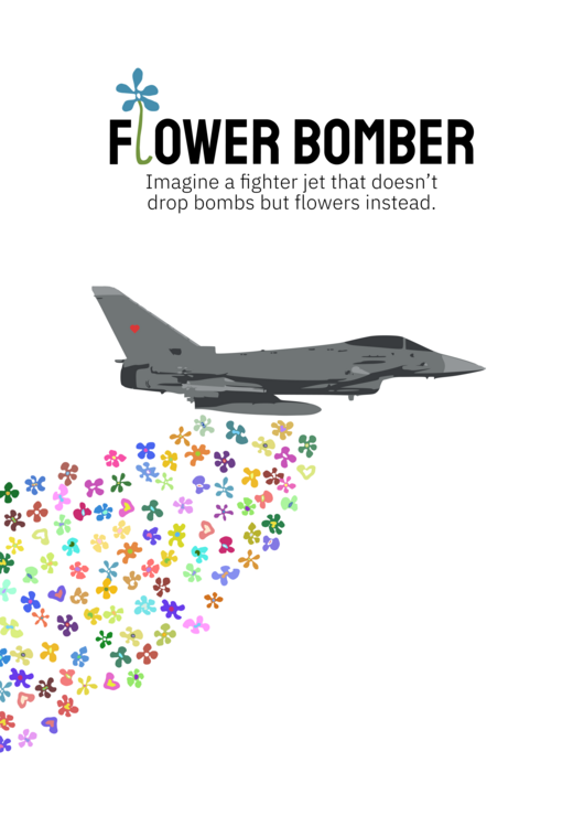 Poster flower bomber