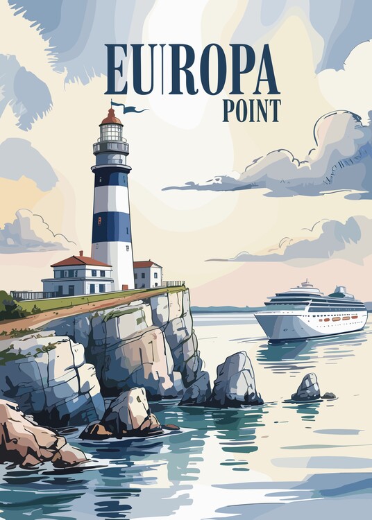 Poster Travel Europa Point