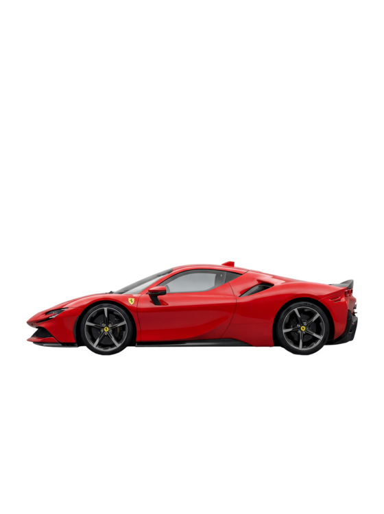 T-Shirt Ferrari SF90 Stradale Poster - 2023 Red Supercar with Specs