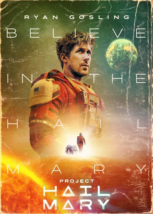 Poster Astronaut Movie Cover Vintage-Style Art