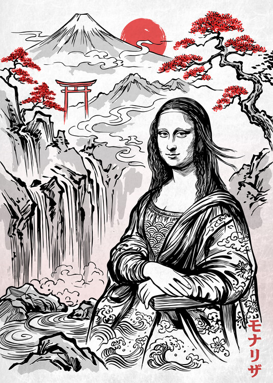 Plakát Mona Lisa Japan