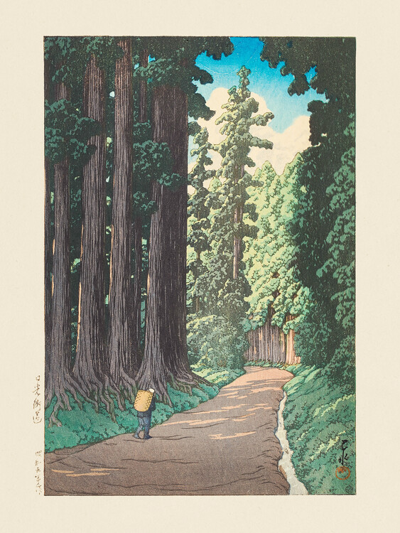 Levně Plakát, Obraz - Nikko Gaido (the Road To Nikko) (1930), Kawase Hasui, 30 × 40 cm