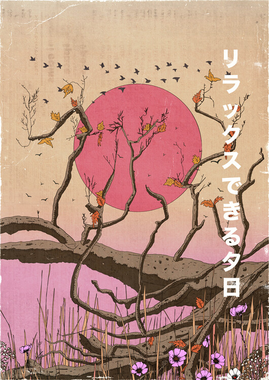 Levně Plakát, Obraz - Relaxing Pink Sunset, Nicholas, 30 × 40 cm