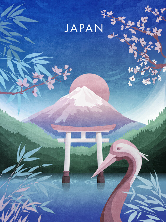 Levně Plakát, Obraz - Tranquil Japan Dream, Emel Tunaboylu, 30 × 40 cm