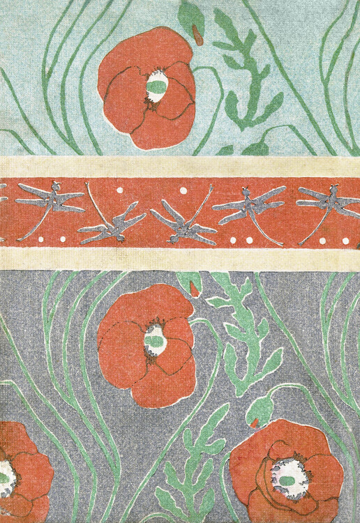 Levně Plakát, Obraz - Poppies (1908), Goyo Hashiguchi, 26.7 × 40 cm