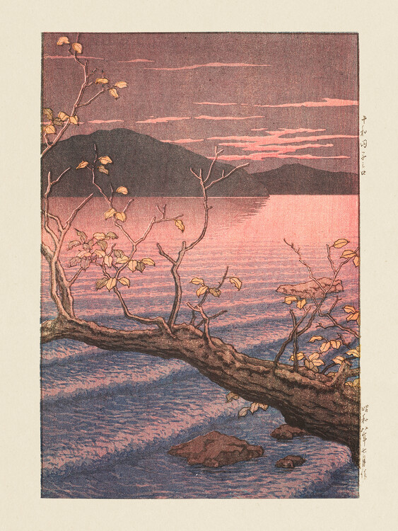 Levně Plakát, Obraz - Towadako Noguchi (towada Lake Aomori) (1932), Kawase Hasui, 30 × 40 cm