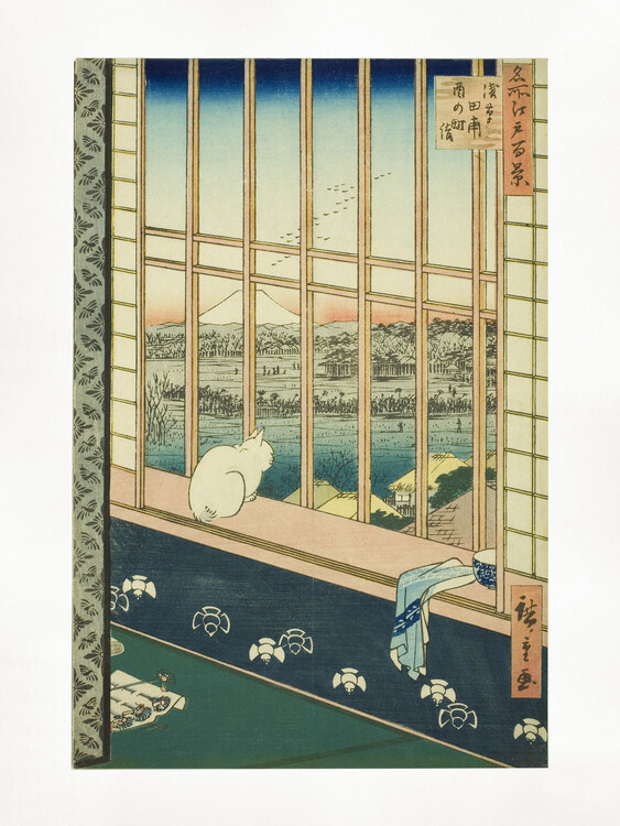 Levně Plakát, Obraz - Asakusa Rice Fields, Utagawa Hiroshige, 30 × 40 cm