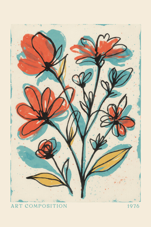 Levně Plakát, Obraz - Blooming Sketches, Treechild, 26.7 × 40 cm