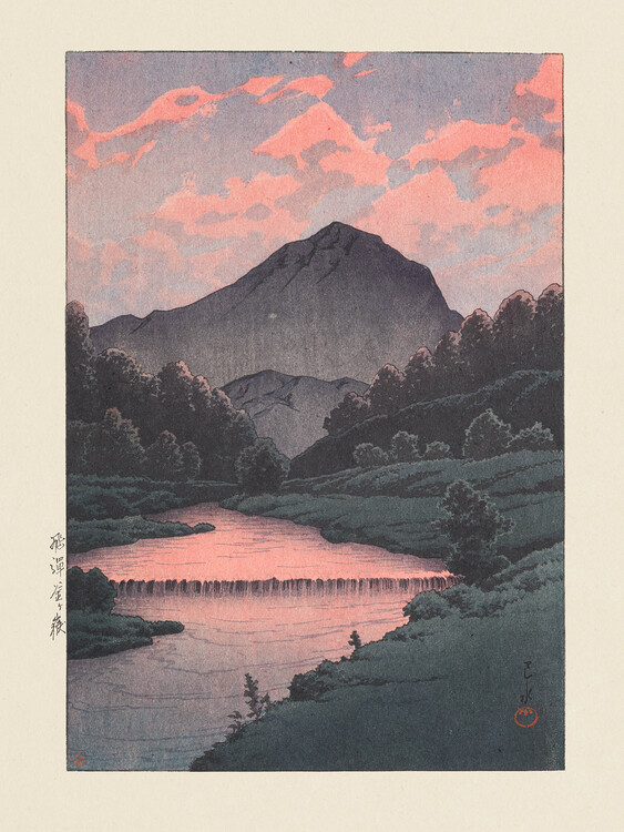 Levně Plakát, Obraz - Hida Kamagadake (mount Kamaga, Hida) (1933), Kawase Hasui, 30 × 40 cm