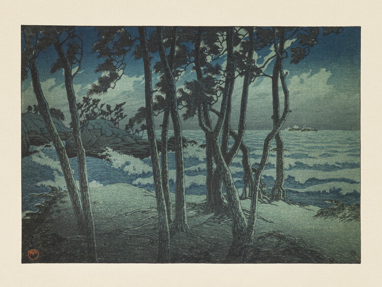 Levně Plakát, Obraz - Hinomisaki, Izumo, From the Series “Souvenirs of Travels, Third Series”, Kawase Hasui, 40 × 30 cm